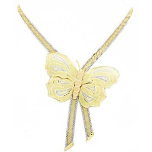Goldara, 18K Butterfly Necklace