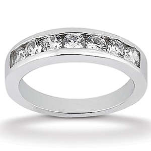 Goldara, 18k channel setting wedding band