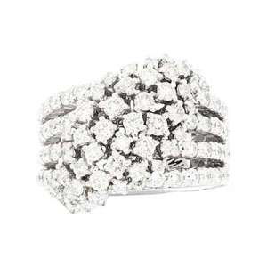 Goldara, 18K Crossover Waterfall Diamond Ring