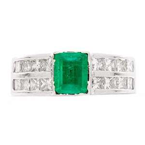 Goldara, 18k emerald diamond ring