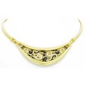 Goldara, 18K Paisley Collar Necklace
