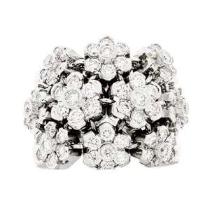 Goldara, 18K Jasmine Cluster Diamond Ring