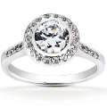 Goldara, 18k halo engagement ring-00058