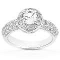 Goldara, 18K Halo Engagement Ring