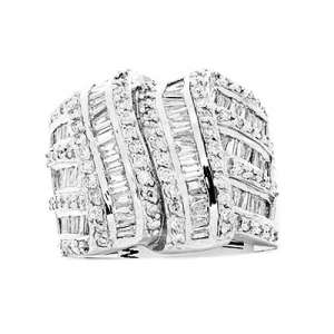 Goldara, 18k knot mixed cut diamond ring