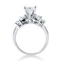 Goldara, 18K Marquise Side Stone Engagement Ring