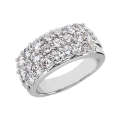 Goldara, 18k multirow diamond ring