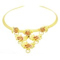 Goldara, 18K Pink Rose Necklace