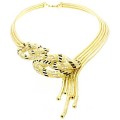 Goldara, 18K Serpent Knot Necklace