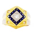 Goldara, Men's 18K Sapphire Fancy Ring