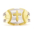 Goldara, Men's 18K Cross Ring