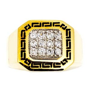 Goldara, Men's 18K Greek Fancy Ring