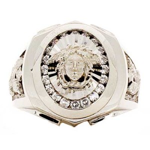 Goldara, Men's 18K Medusa Fancy Ring