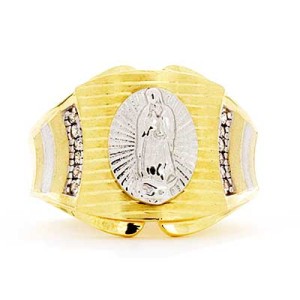 Goldara, Men's 18K Lady of Guadalupe Ring