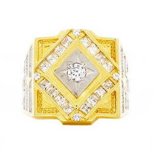 Goldara, Men's 18K Two Tone Fancy Ring