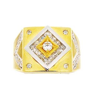 Goldara, Men's 18K Two Tone Fancy Ring