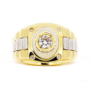 Goldara, Men's 18K Two Tone Rolex Ring