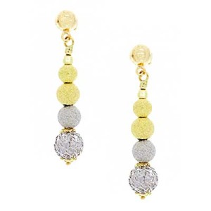 Goldara, 18K Ball Drop Earrings