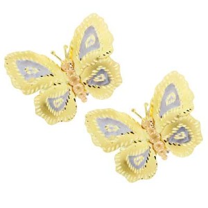 Goldara, 18K Butterfly Earrings