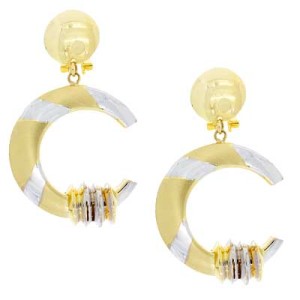 Goldara, 18K Crescent Moon Earrings