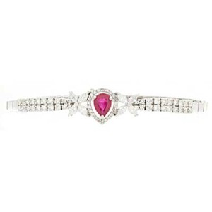 Goldara, 18K Diamond Ruby Bracelet