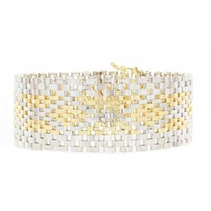 Goldara, 18K Geometric Weave Bracelet