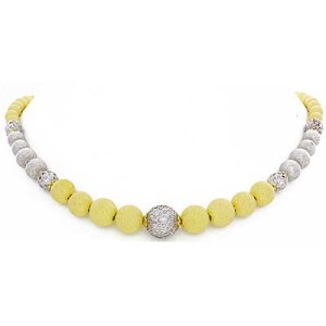 Goldara, 18K Graduated Ball Necklace