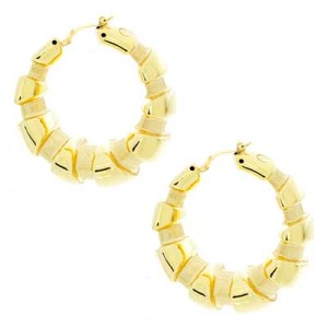 Goldara, 18K Crescent Hoop Earrings