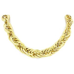 Goldara, 18K Interlocking Link Necklace