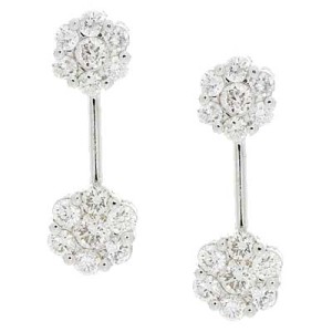 Goldara, 18K Jasmine Diamond Earrings