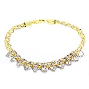 Goldara, 18K Lace Mesh Bracelet