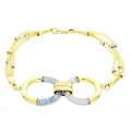 Goldara, 18K Linked Circles Mesh Bracelet