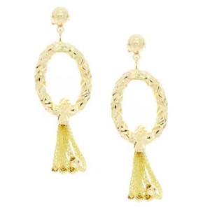 Goldara, 18K Mesh Link Earrings