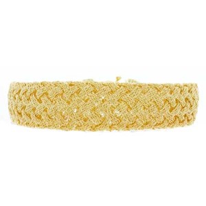 Goldara, 18K Mesh Omega Bracelet