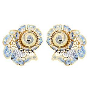 Goldara, 18k Ocean Flower Earrings