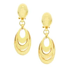 Goldara, 18K Orbital Drop Earrings