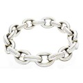 Goldara, 18K Oval Milgrain Link Bracelet