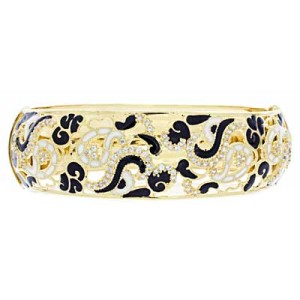 Goldara, 18K Paisley Bangle