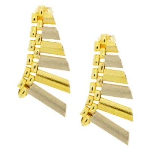 Goldara, 18K Retro Tube Earrings