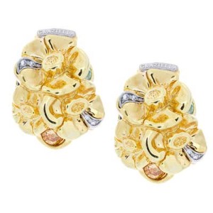 Goldara, 18K Spring Floral Earrings