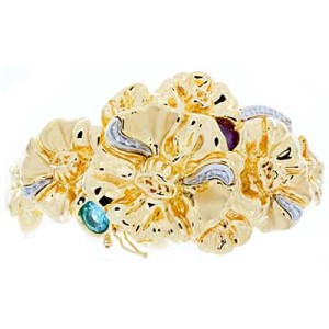 Goldara, 18K Spring Floral Bangle