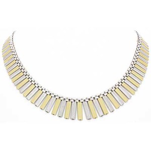 Goldara, 18K Retro Tube Necklace