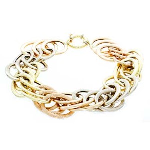 Goldara, 18K Oval Interlocking Link Bracelet