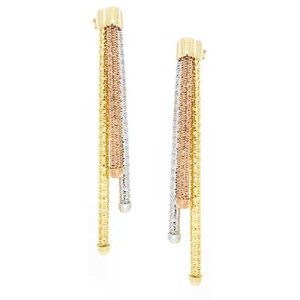 Goldara, 18K Tassel Drop Earrings