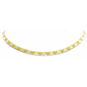 Goldara, 18K Geometric Omega Necklace