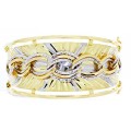 Goldara, 18K Two Tone Link Bangle