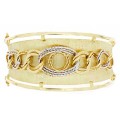 Goldara, 18K Two Tone Link Bangle