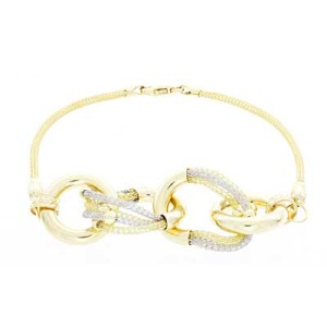 Goldara, 18K Mesh Link Bracelet