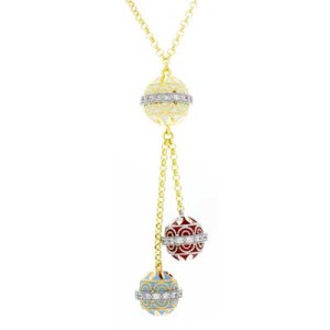Goldara, 18K Venetian Balls Necklace